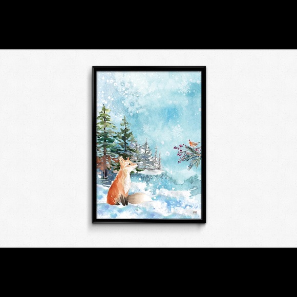 Woodland Fox Wall Art Print - Picture 2 of 2